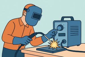 Hitsausvirran säätö metallin paksuuden mukaan
